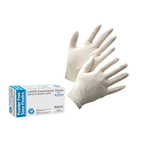 Latex Examination Gloves Powder-Free, 5 mil, 100pcs M/L