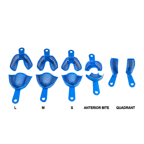 Blue Acrylic Metal Impression Trays