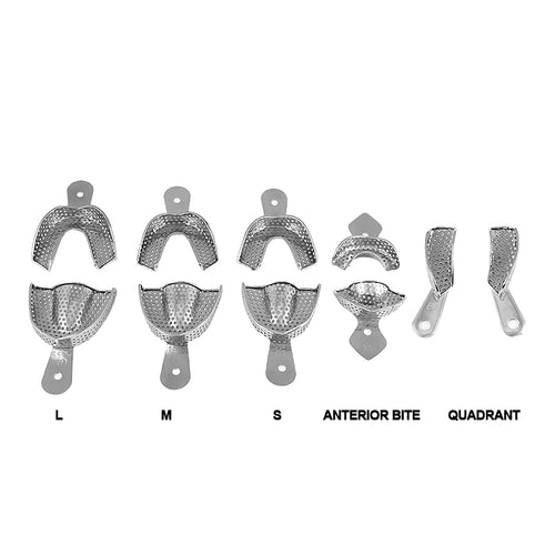 Chrome Metal Impression Trays