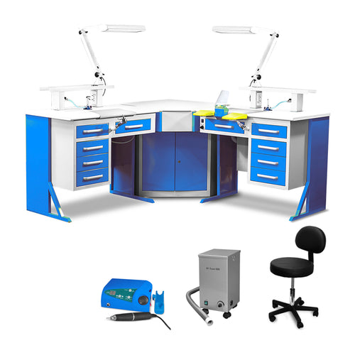 Three Piece Corner Workstation Package
